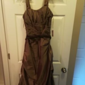 Light Brown Evening Gown Size 8 NWT